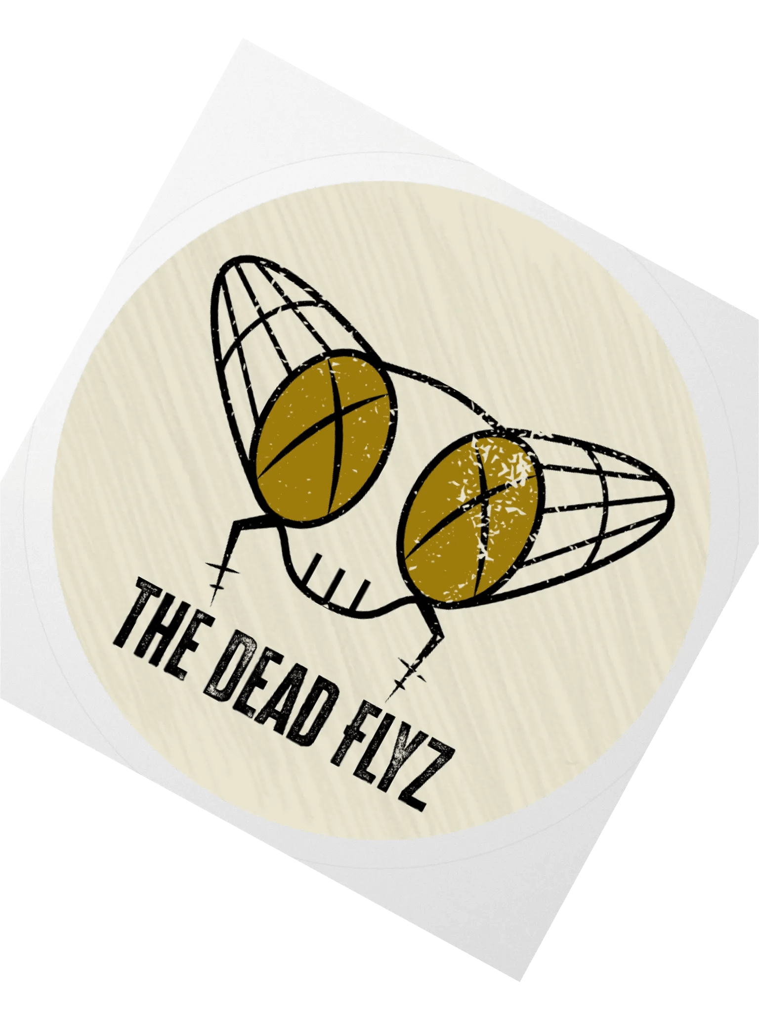 The Dead Flyz Sticker (circle) product image (2)