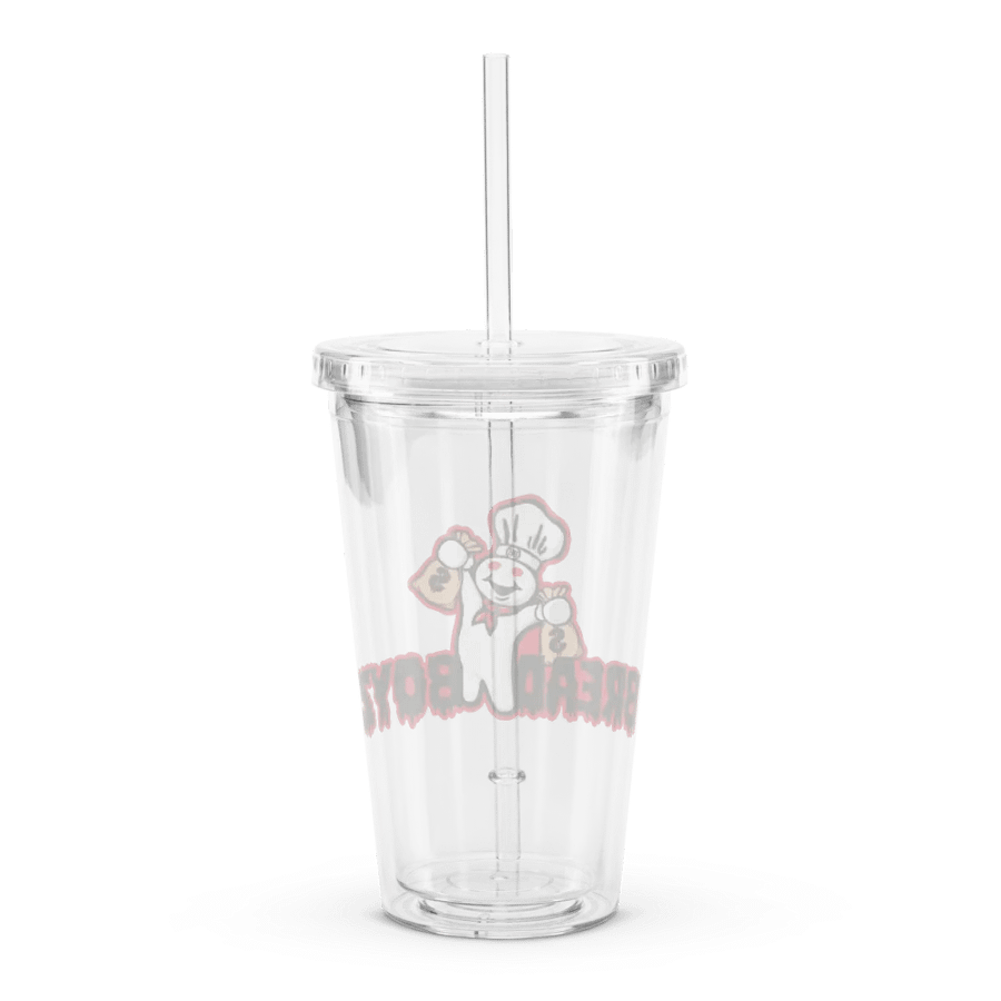 Bread Boyz Clear Plastic Tumbler (16 oz) product image (2)