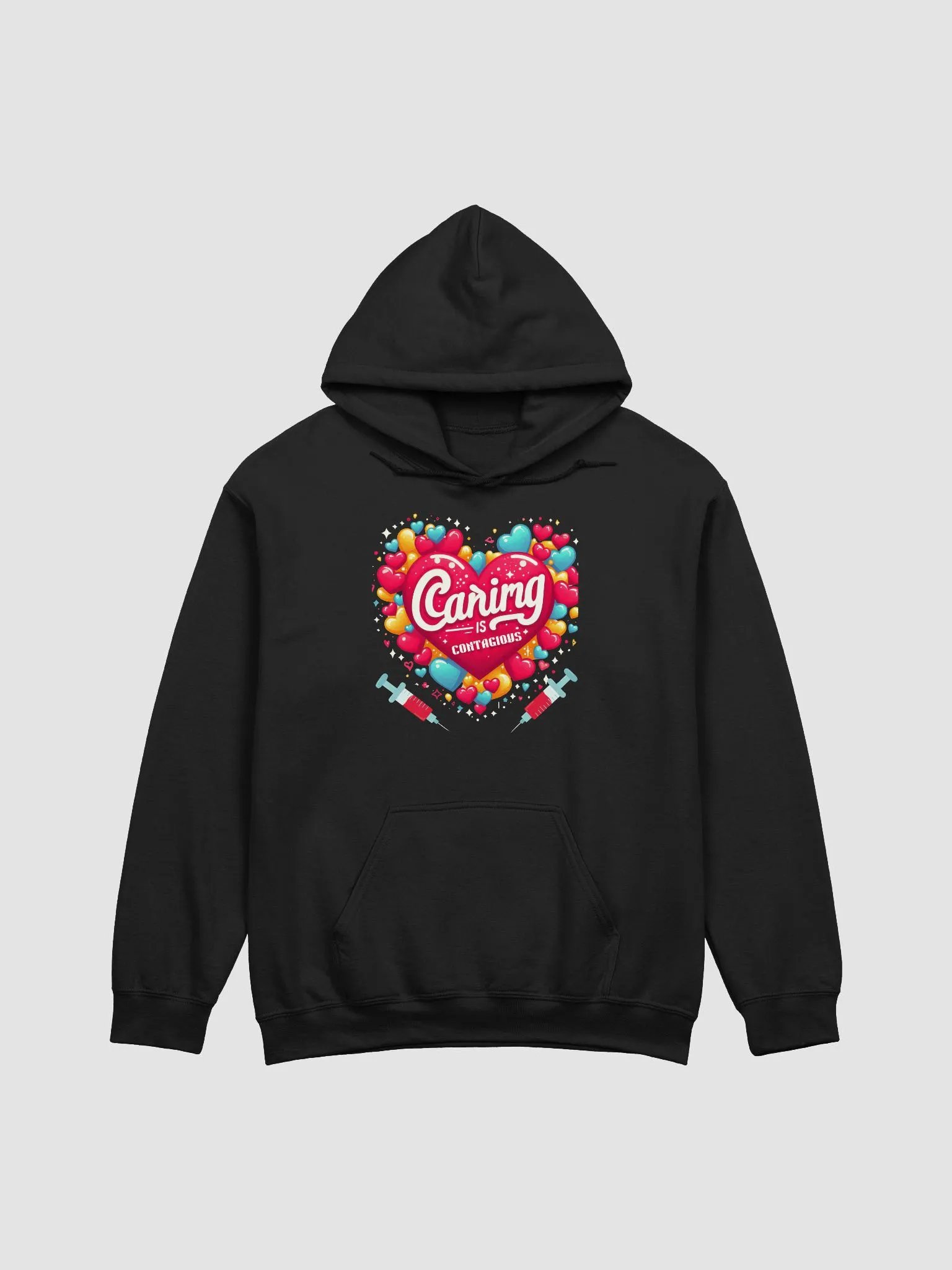 Caring is Contagious Heart Hoodie product image (6)