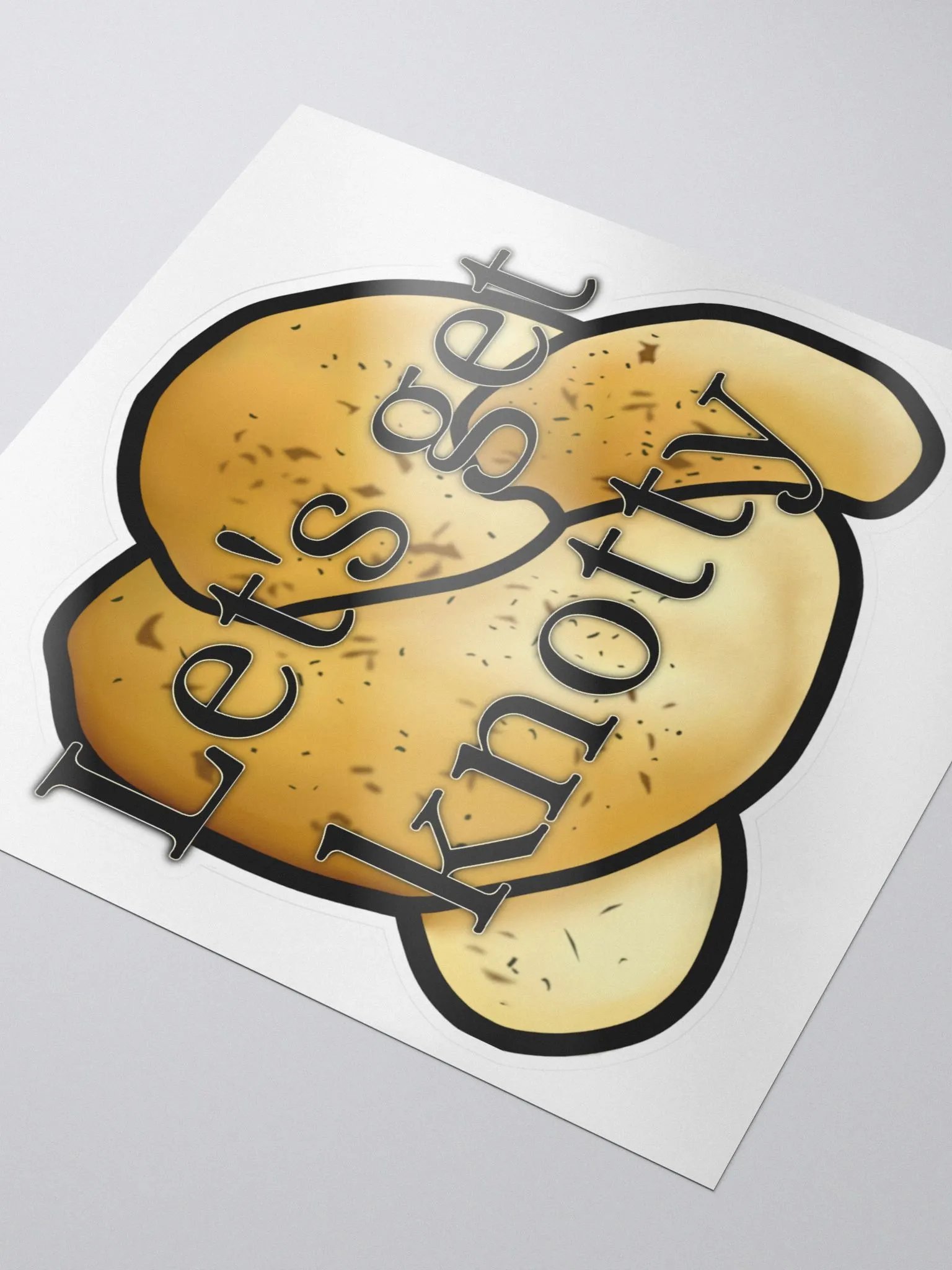Let's Get (Garlic) Knotty Sticker product image (3)