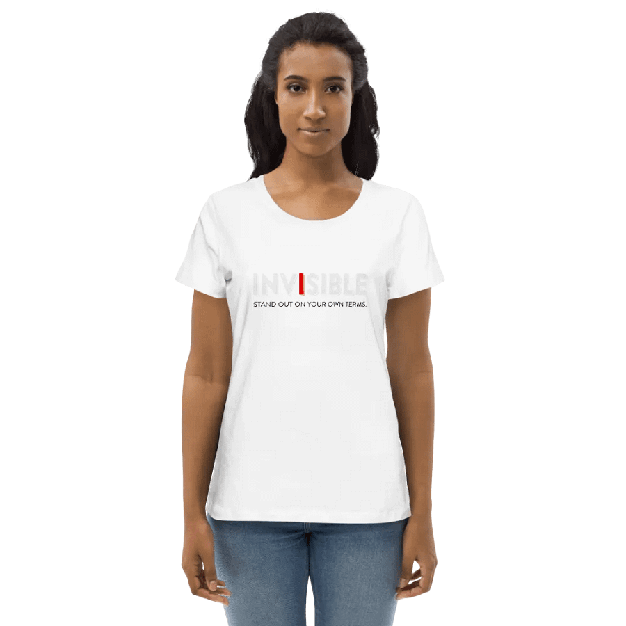 "Define Your Style" White Fitted Eco Tee product image (7)