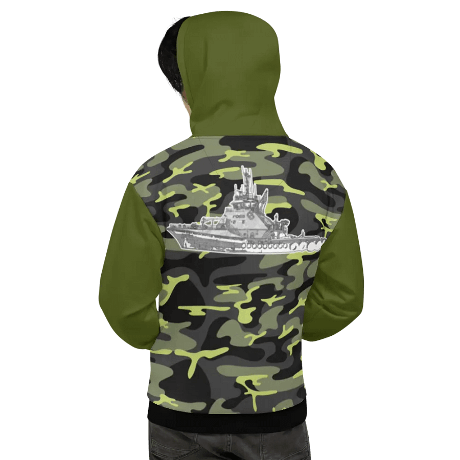 Green & Camouflage Foss tug Sketch Hoodie product image (11)