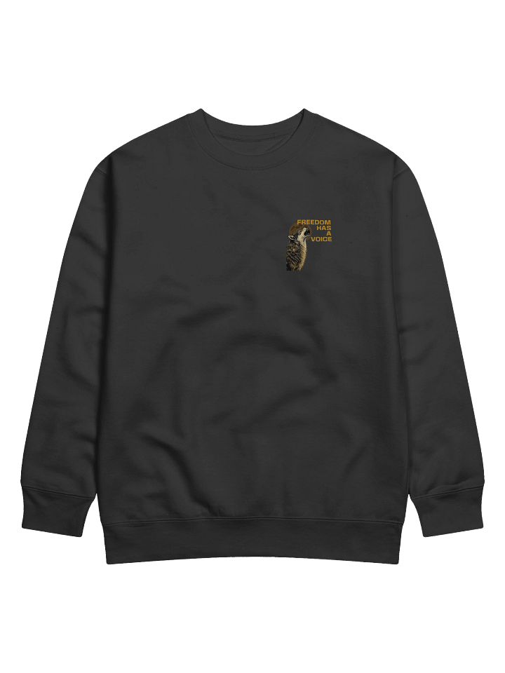 Freedom Has A Voice Howling Wolf - Premium Unisex Sweatshirt (Cotton Heritage – Modern Fit) product image (1)