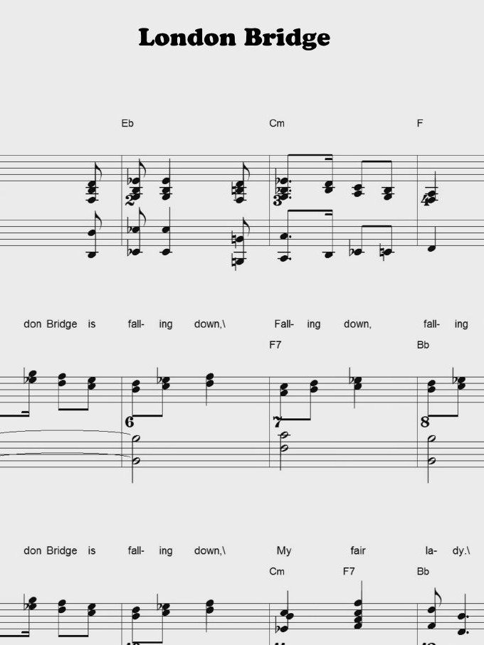 London Bridge - CS - Piano sheet music product image (1)