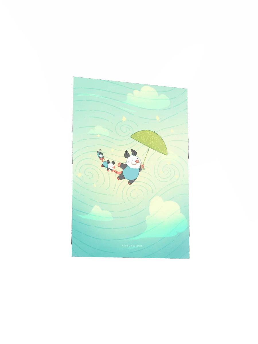 Windy Possum Print product image (5)