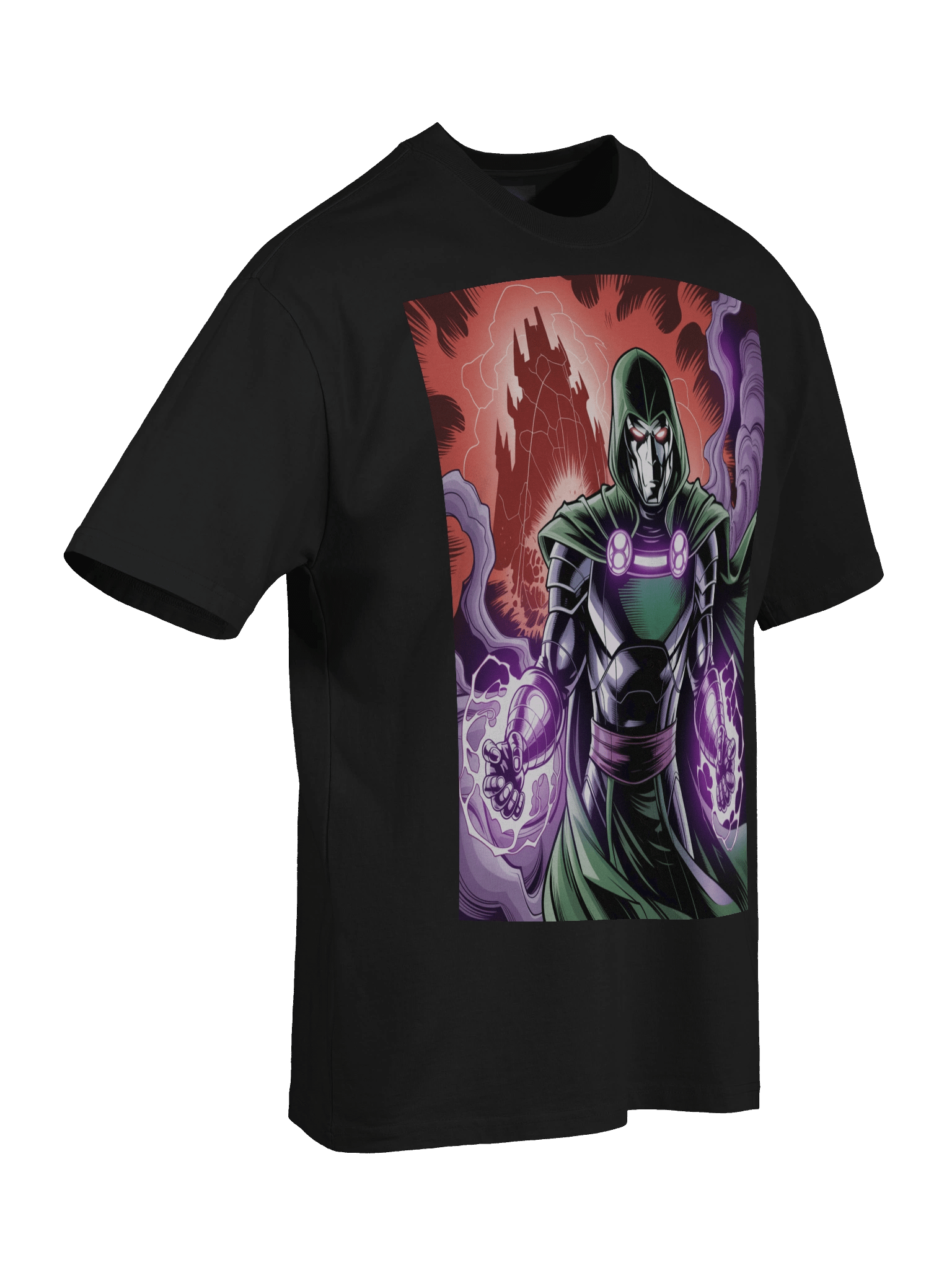 Dr. Doom's Scarlet Spire Vortex – Premium Oversized Faded T-Shirt product image (8)