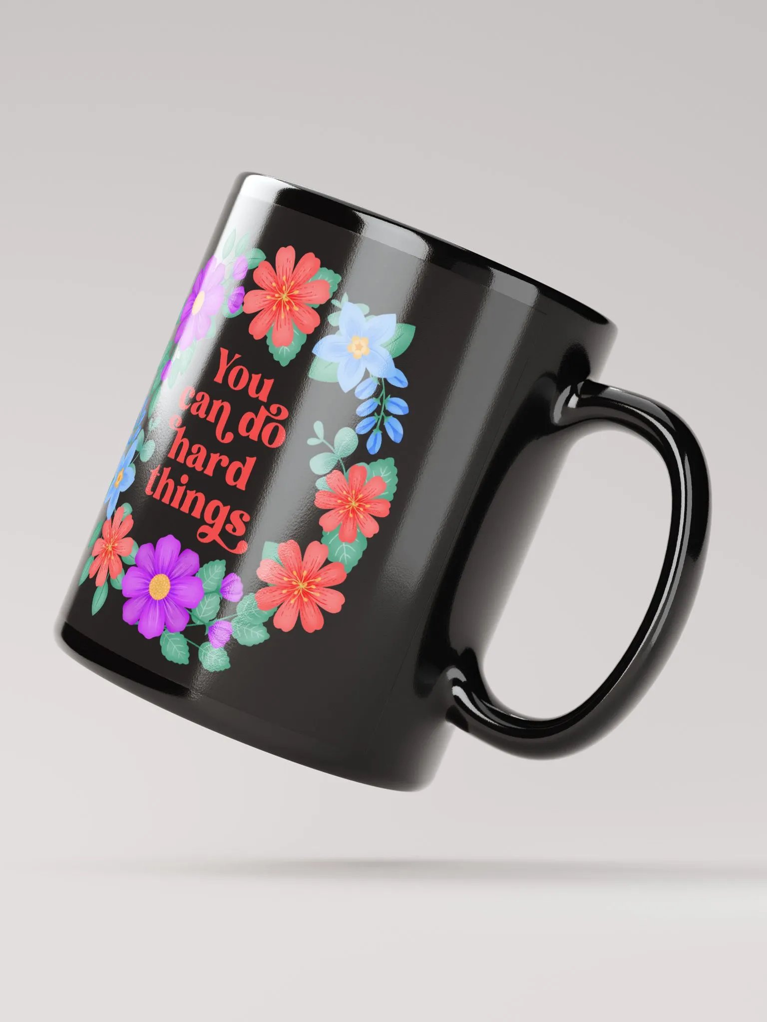 You can do hard things - Black Mug product image (2)