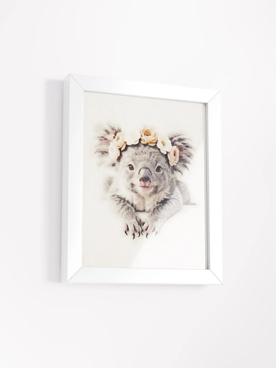 Royal Koala Floral Crown Poster product image (55)