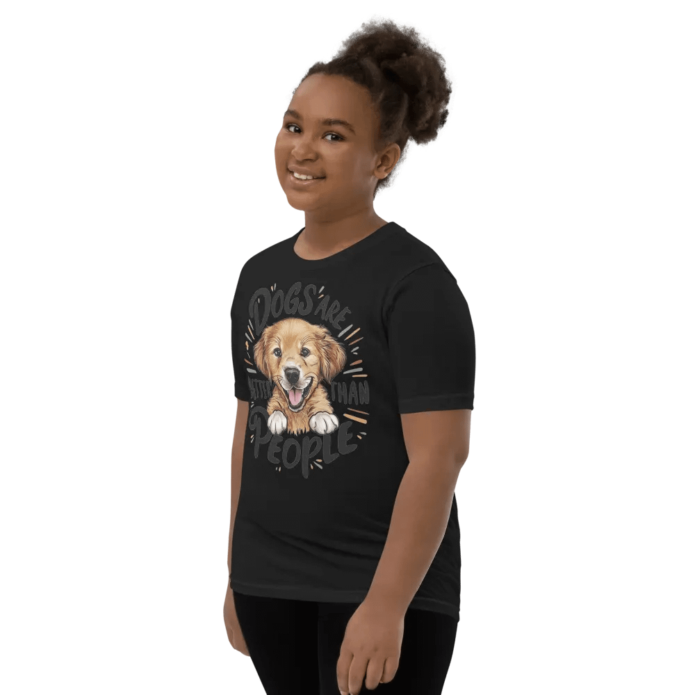 Cheerful Puppy Love Youth T-Shirt product image (11)