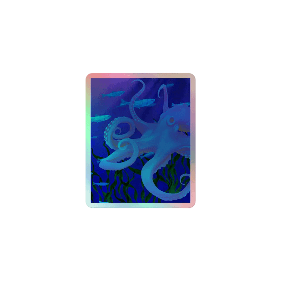 Oceanic Octopus Holographic Sticker product image (1)