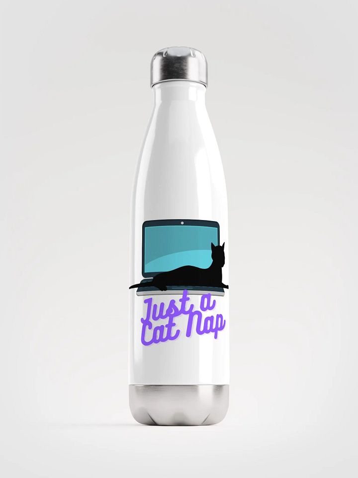 Just a cat nap. (Stainless Steel Water Bottle) product image (1)