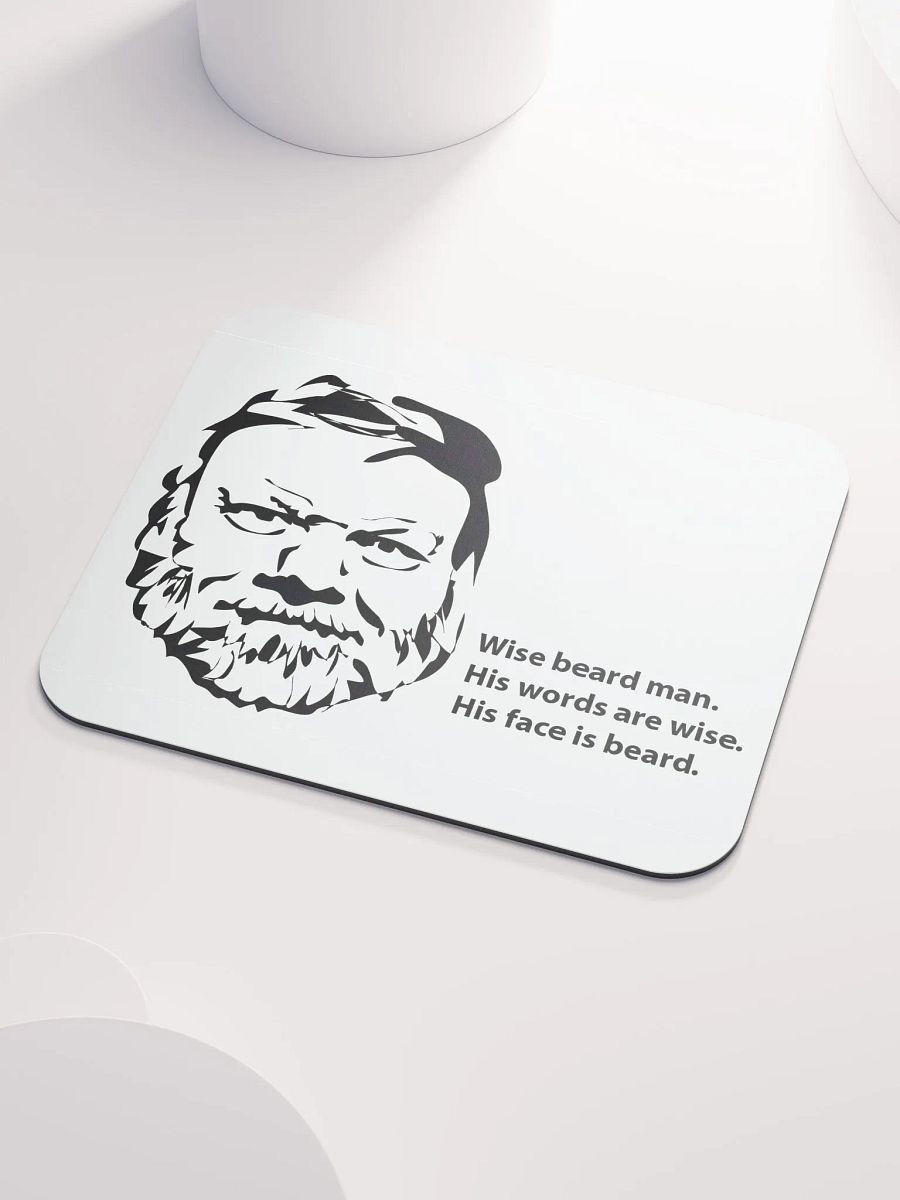 Wise Beard Man Mouse Pad product image (3)