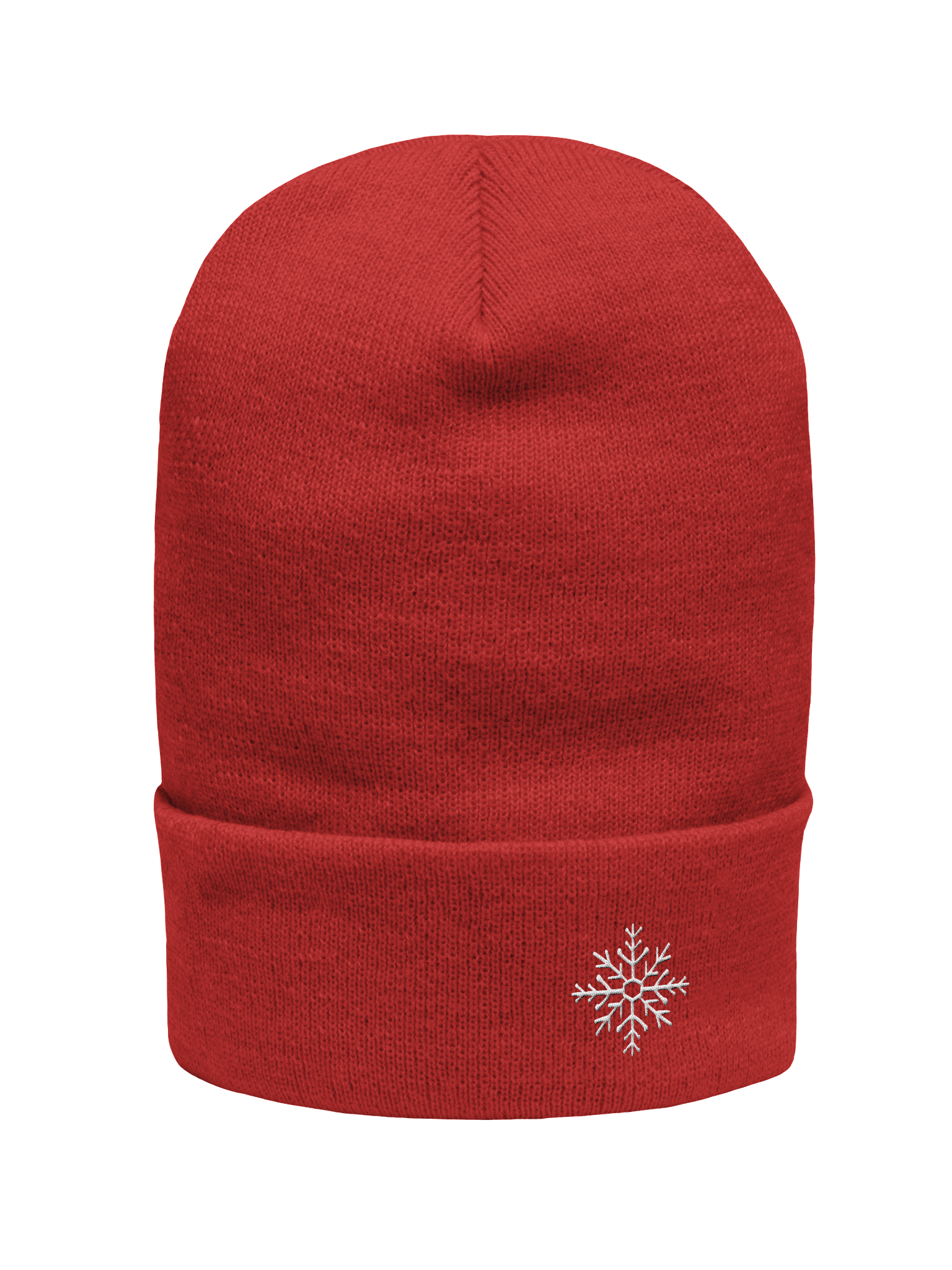 Winter Snowflake Embroidered Cuffed Beanie product image (1)