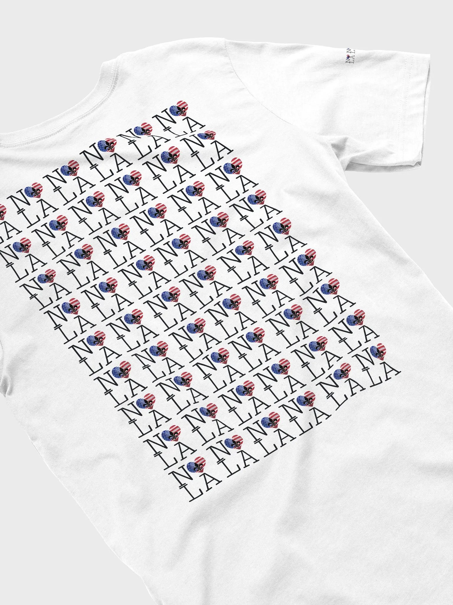 I LOVE NOLA **SUPERSOFT LEGACY TEE** (USA HEART INFINITY BACK + SLEEVES) product image (29)