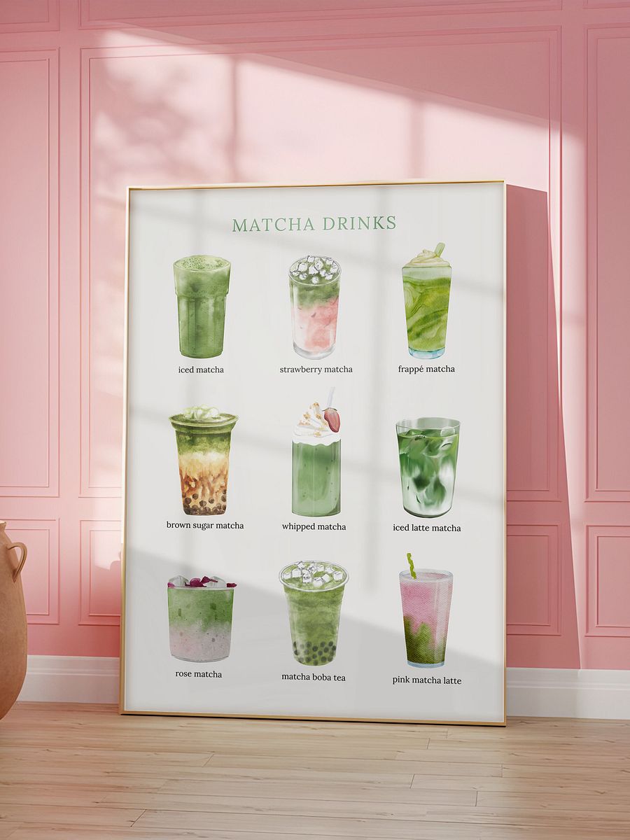 Matcha Drinks Watercolor product image (3)