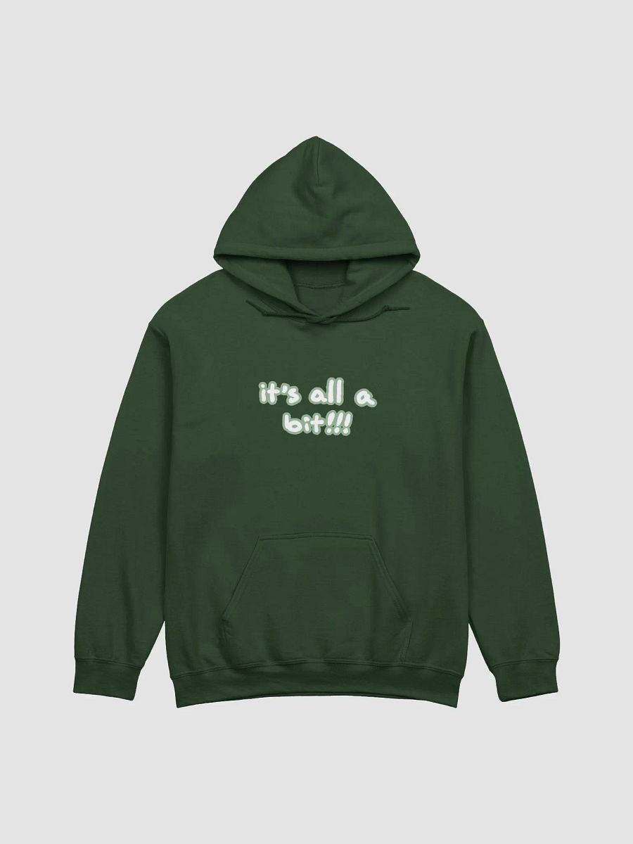“It’s all a bit!!!” (lined design, #96B697) classic hoodie product image (20)