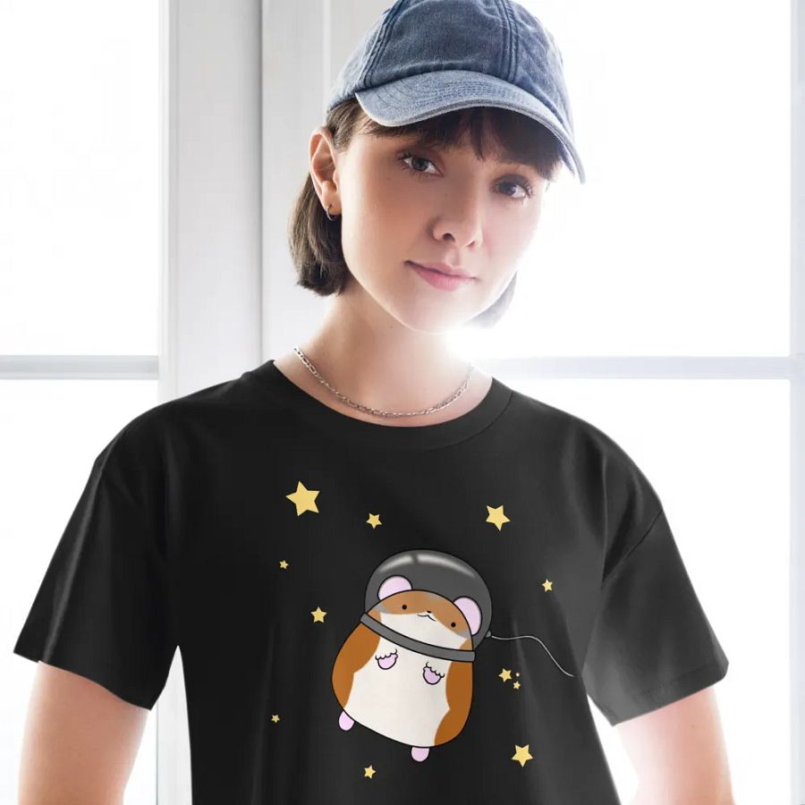 Space Hamster Premium Crop Tee product image (8)