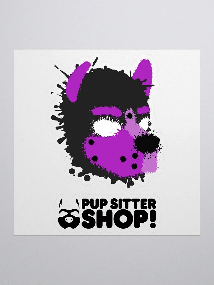 Pup Splatter Sticker - Purple product image (1)