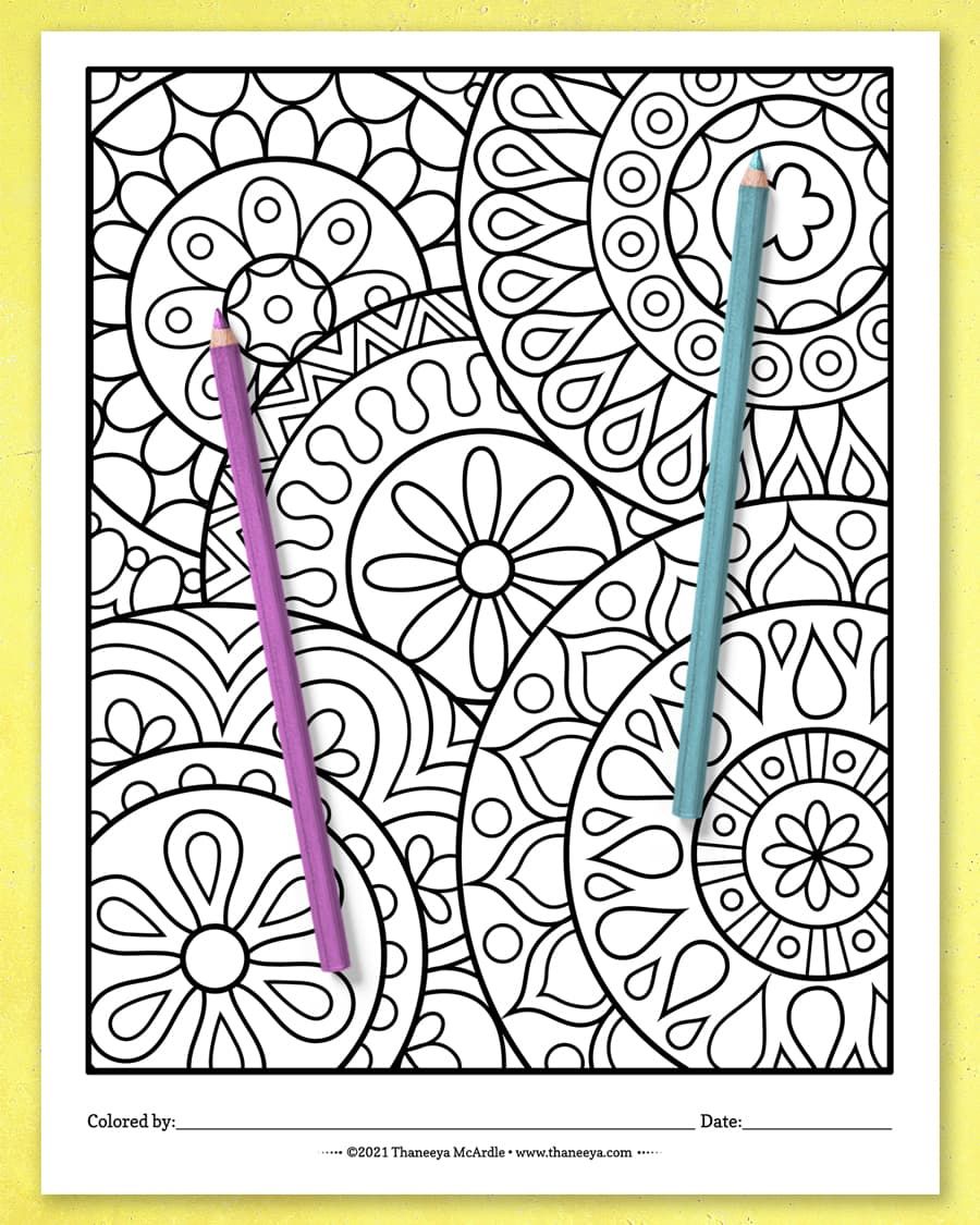 Easy Abstract Coloring Pages product image (2)