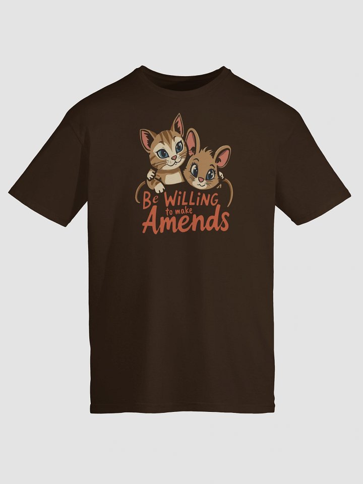Be Willing to Make Amends AA Recovery & Sobriety Cat Lovers T-Shirt product image (1)