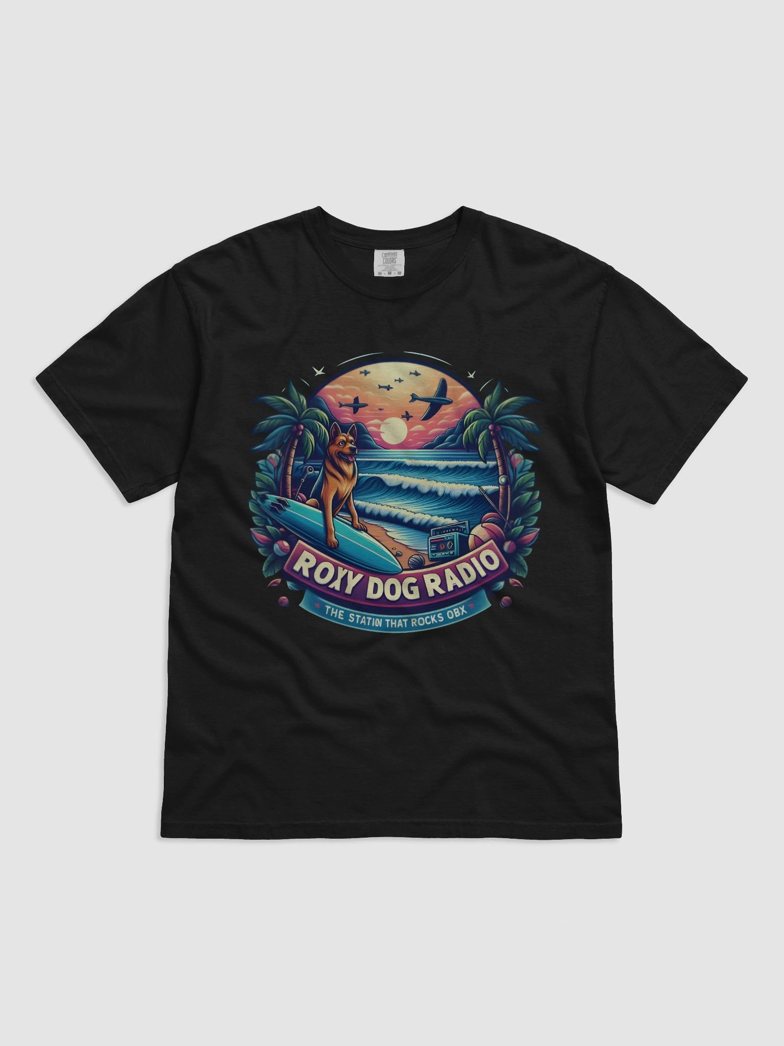 Roxy Dog Radio Rocks OBX Surf Dog T-Shirt product image (6)