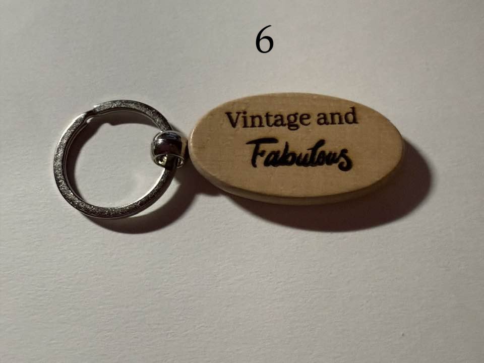 Wooden Engraved Keychains – Funny Aging Sayings | Perfect Birthday Gift | Choose Design by Number product image (6)