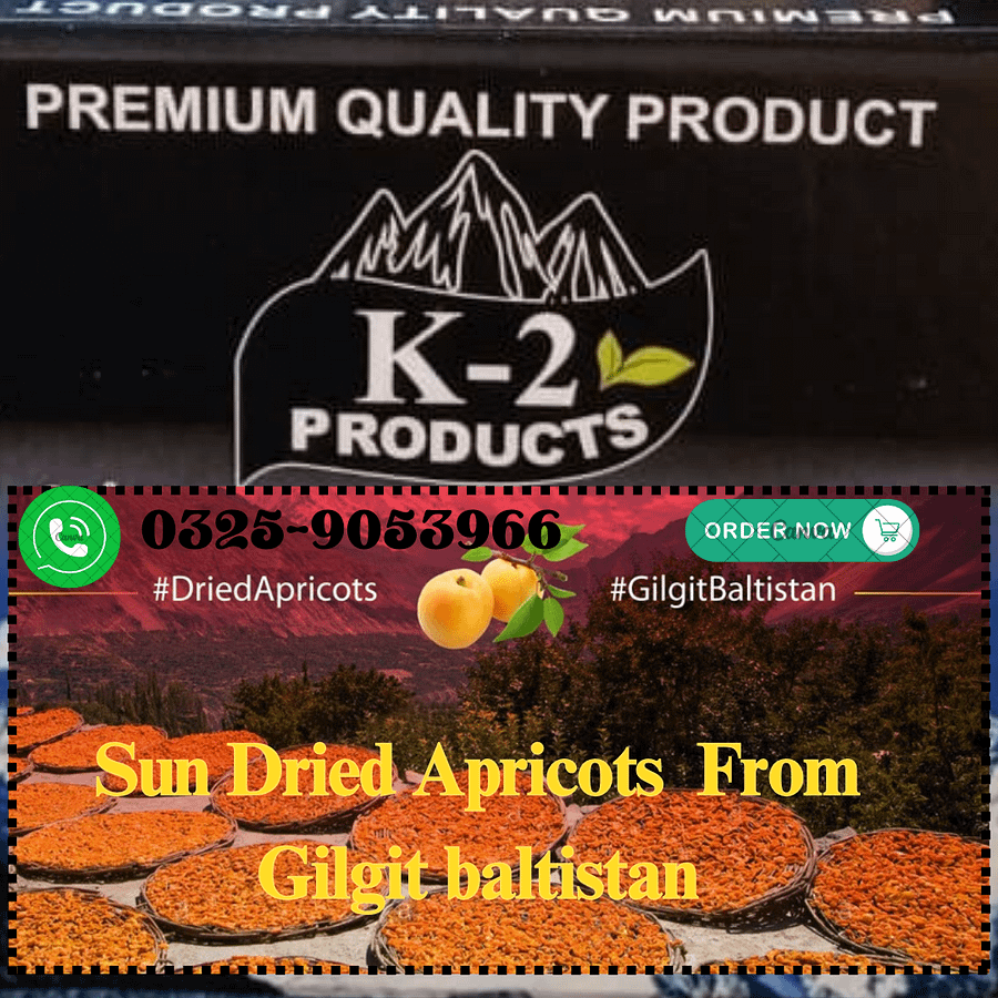 Organic Sun-Dried Apricots from Gilgit Baltistan | Original Siachen Apricots by K2 Products | No Added Sugar | NON-GMO | Natural & Farm Fresh | Resealable Bag product image (2)