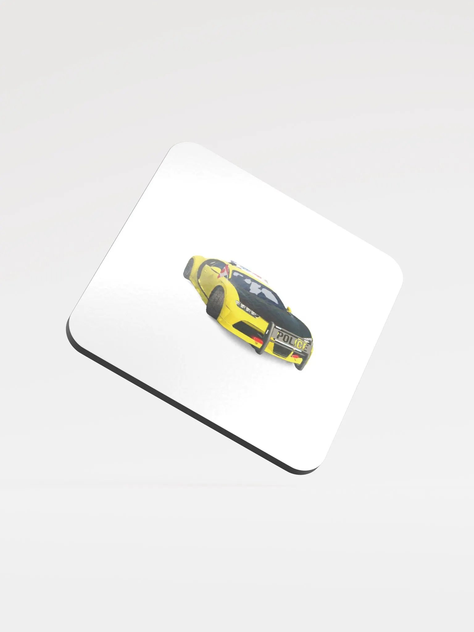 Sleek & Sustainable Police Car Coaster product image (1)