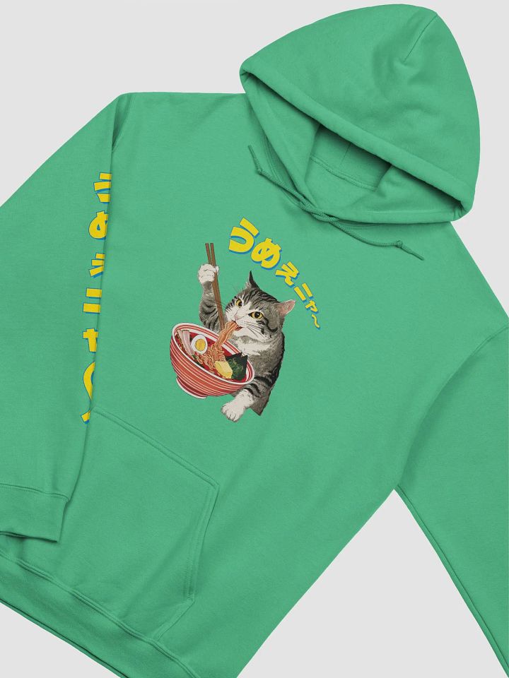 Butter Ramen Eating Cat Japanese Style ukiyo-e Unisex Hooides product image (9)