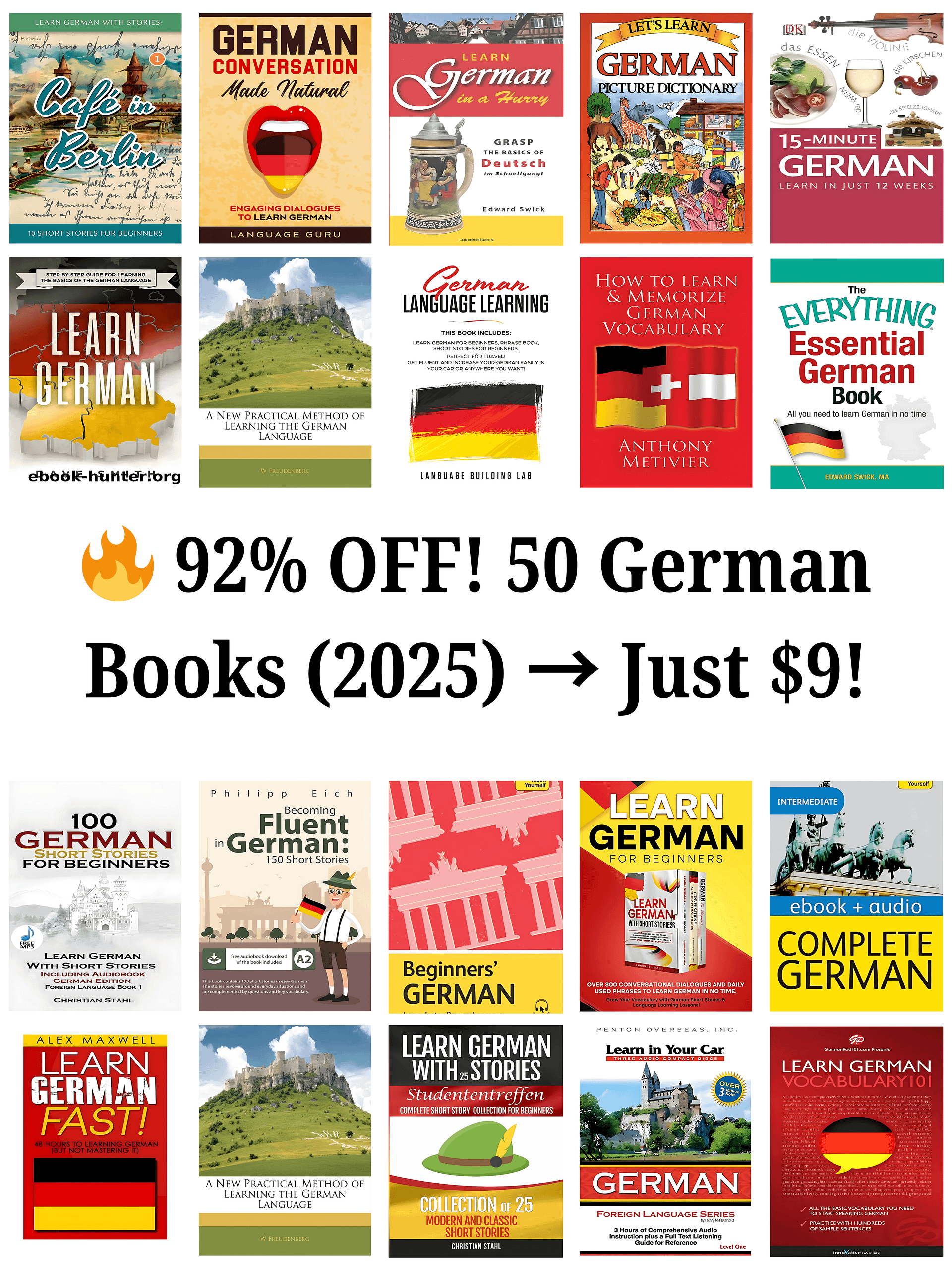 🔥 LIMITED-TIME DEAL: Get 50 Premium German Learning Books (Worth $200) for ONLY $9! product image (1)