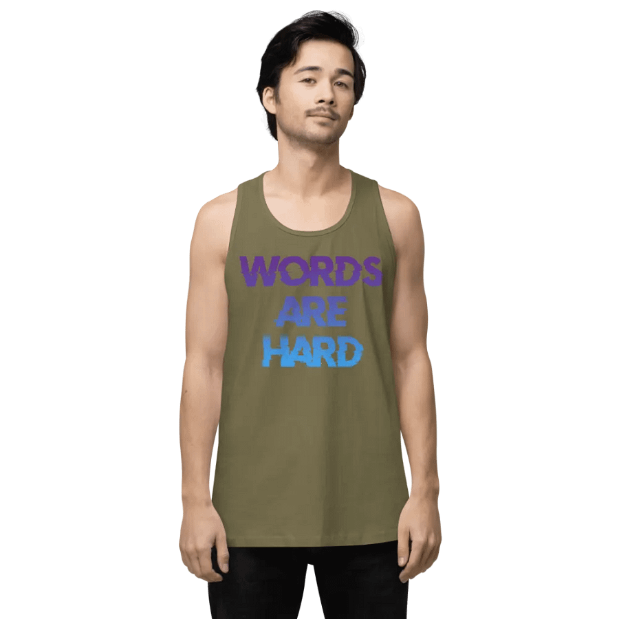 Words Are Hard Tank Top product image (1)