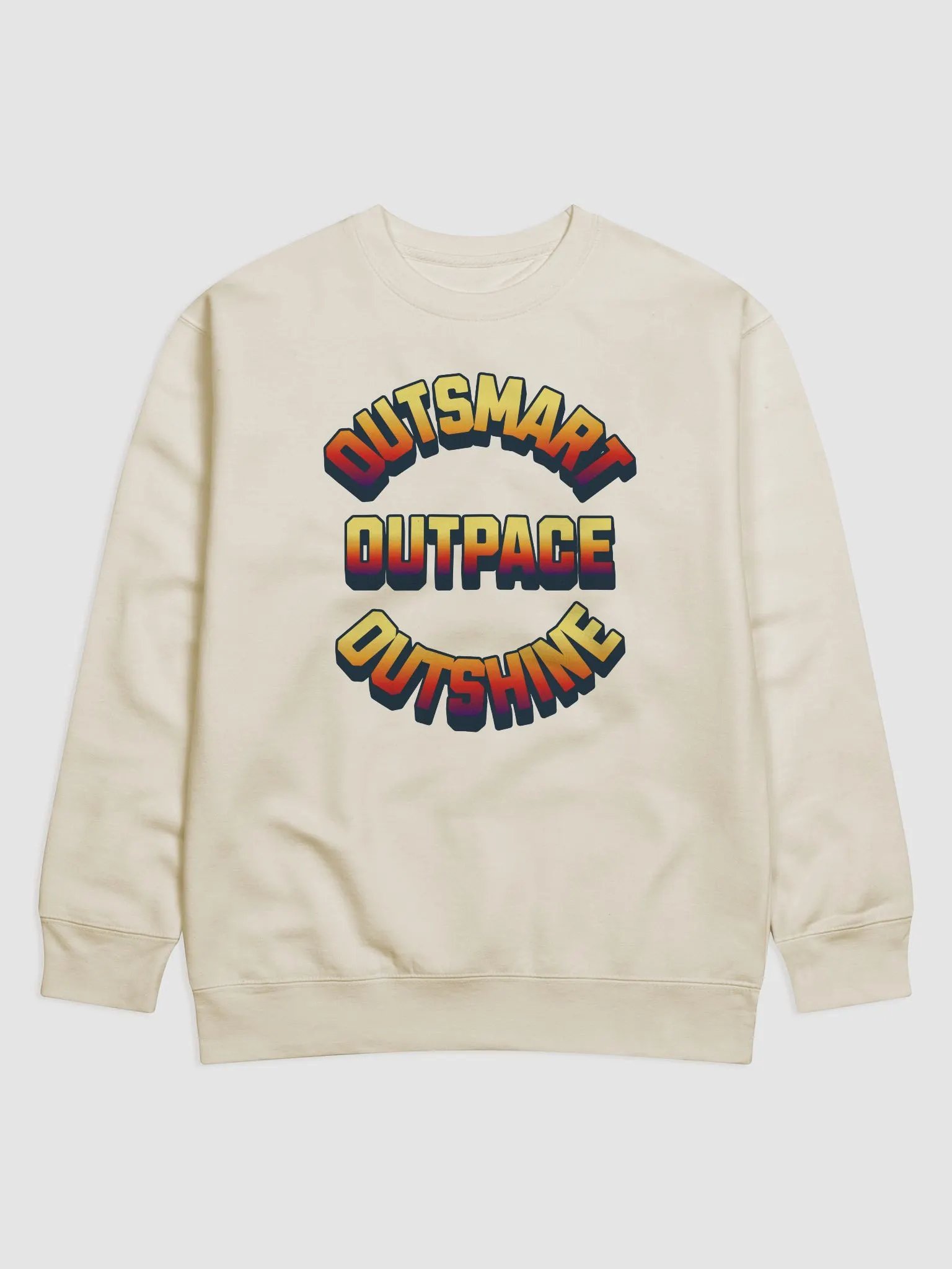 Outsmart, Outpace, Outshine Inspirational Sweatshirt product image (7)