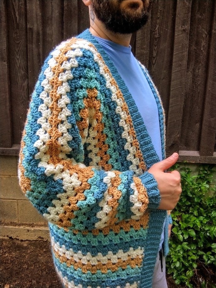 Custom Hexagon Cardigan (Acrylic) product image (1)