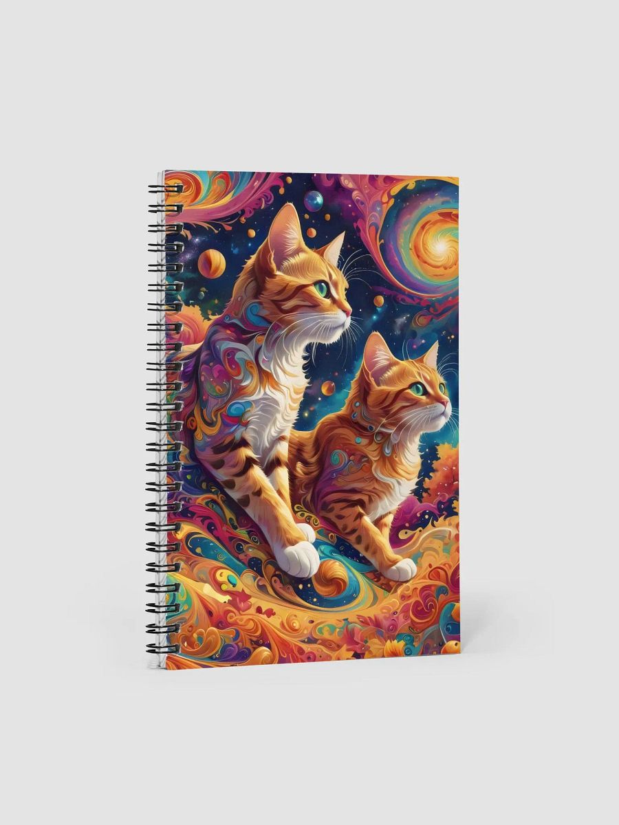 Space Cats Swirl Adventure Spiral Notebook product image (1)