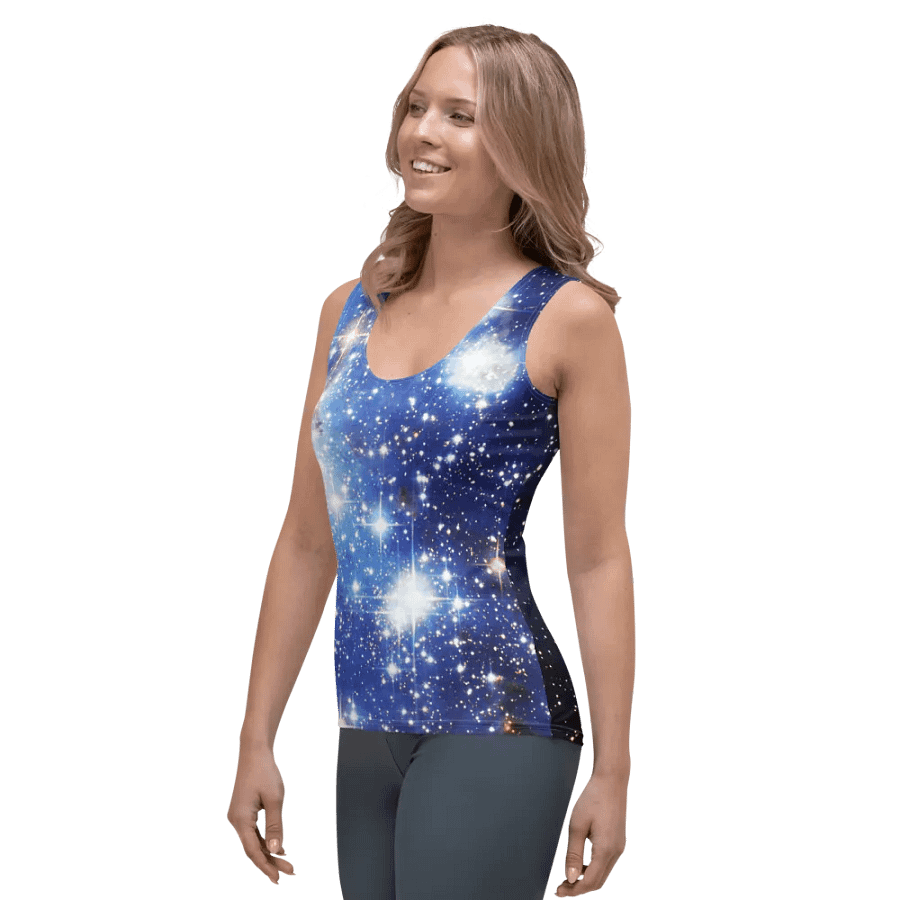 Blue Galaxy Tank Top product image (3)