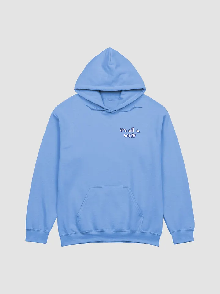 “It’s all a bit!!!” (sm. lined design, #3E4B9D) classic hoodie product image (8)