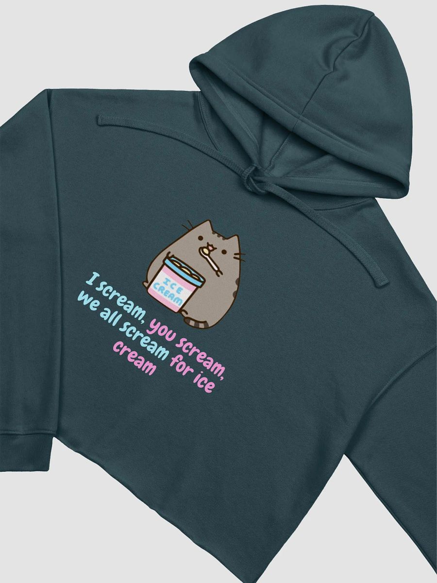 I Scream For Ice Cream Cat Cropped Hoodie product image (22)