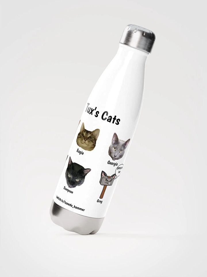 Tux's Cats Stainless Steel Water Bottle product image (2)