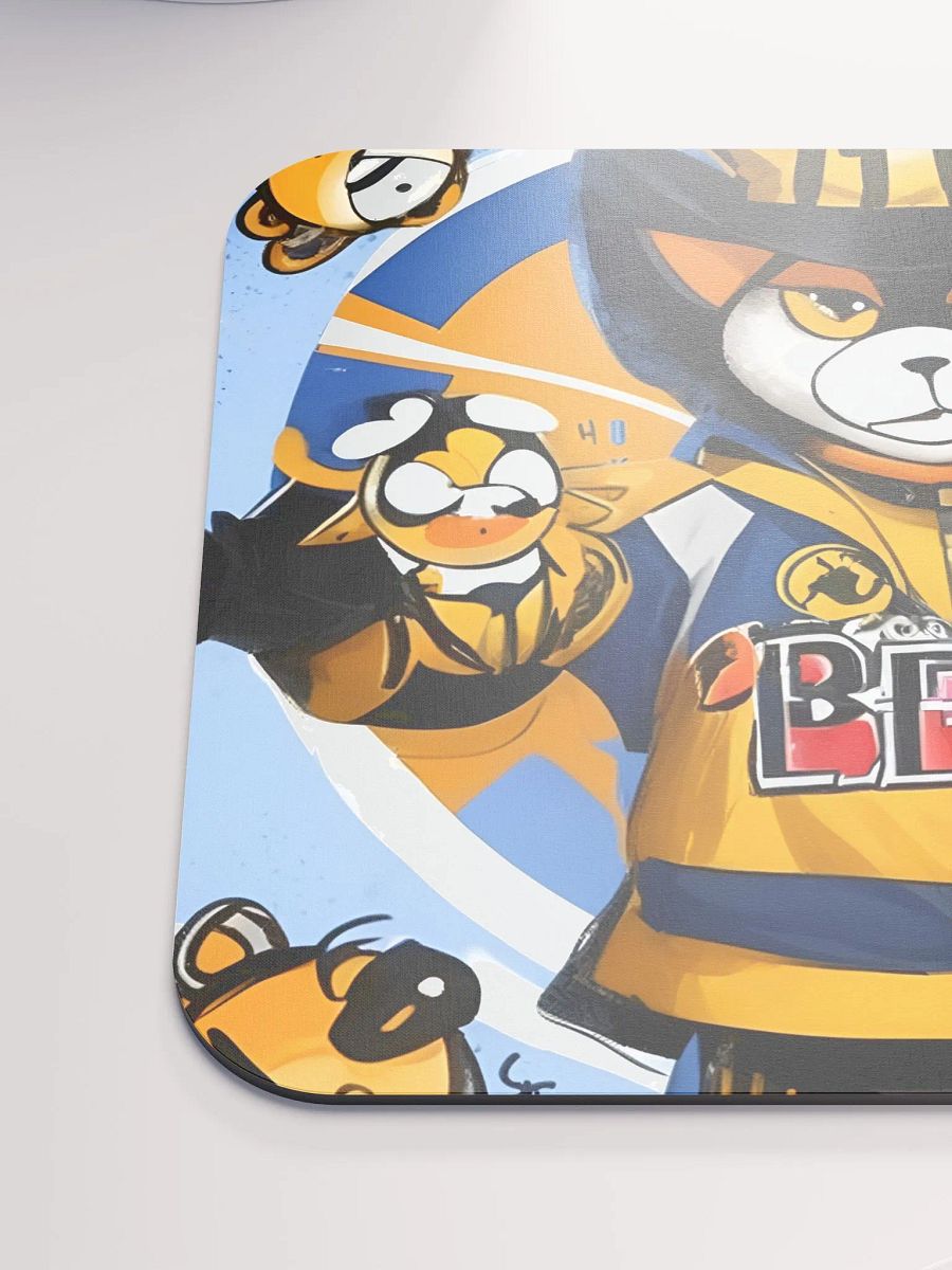 Buzzing Raccoon Sports Mouse Pad product image (6)