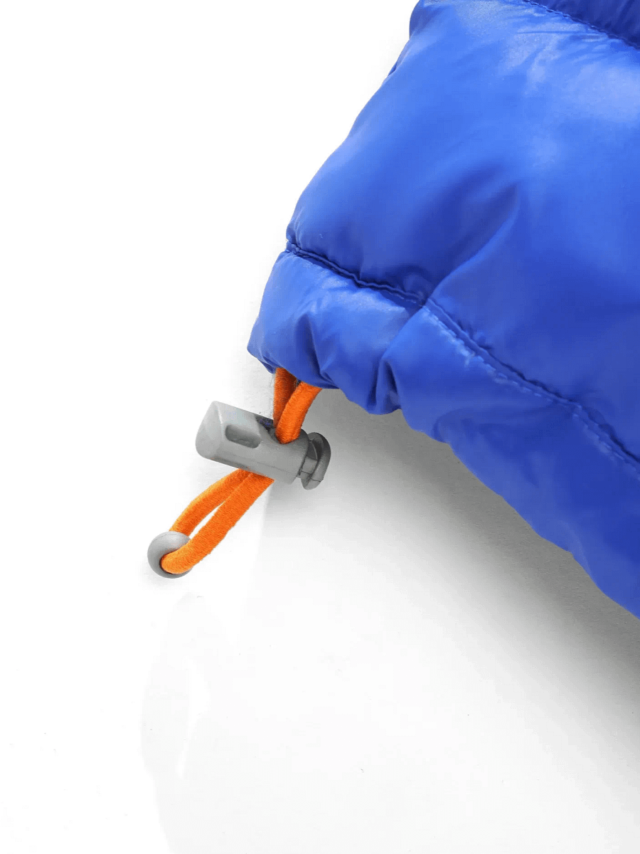 Royal Blue Shiny Anorak Puffer Jacket product image (3)