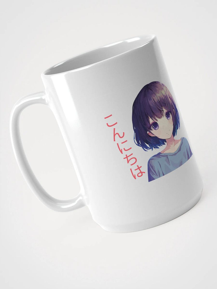 Kawaii Anime Girl Ceramic Mug - Japanese Aesthetic Coffee & Tea Cup product image (3)