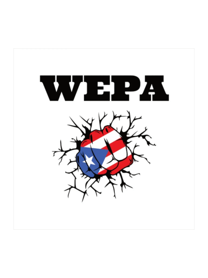 Puerto Rico Wepa Boricua Flag Kiss Cut product image (1)