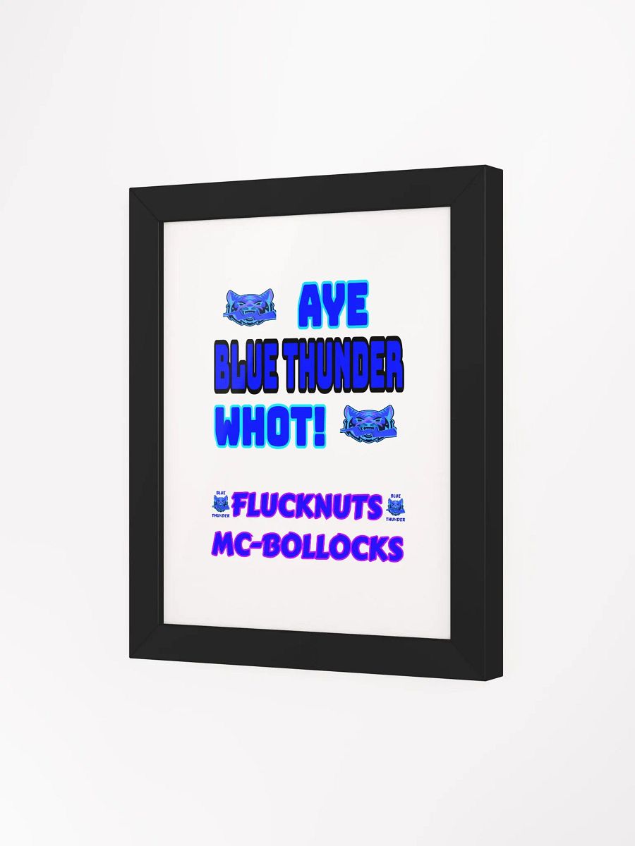 Aye, Blue Thunder - Framed Matte Poster product image (3)