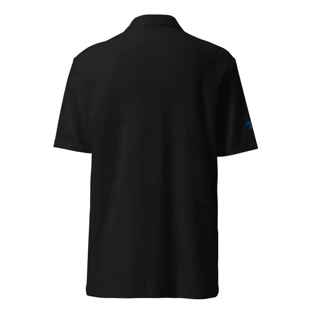 POWERED BY AVGAS 100LL - PIQUE BLACK POLO SHIRT product image (10)