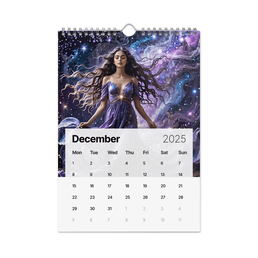 Celestial Goddess in the Cosmic Realm calendar 2025 product image (4)