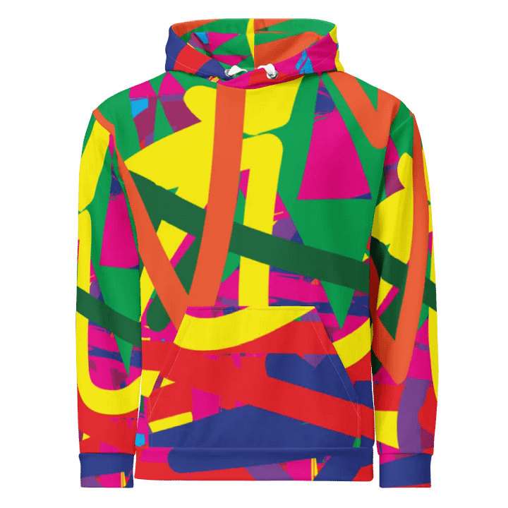 Colours - All-Over Print Recycled Unisex Hoodie product image (2)