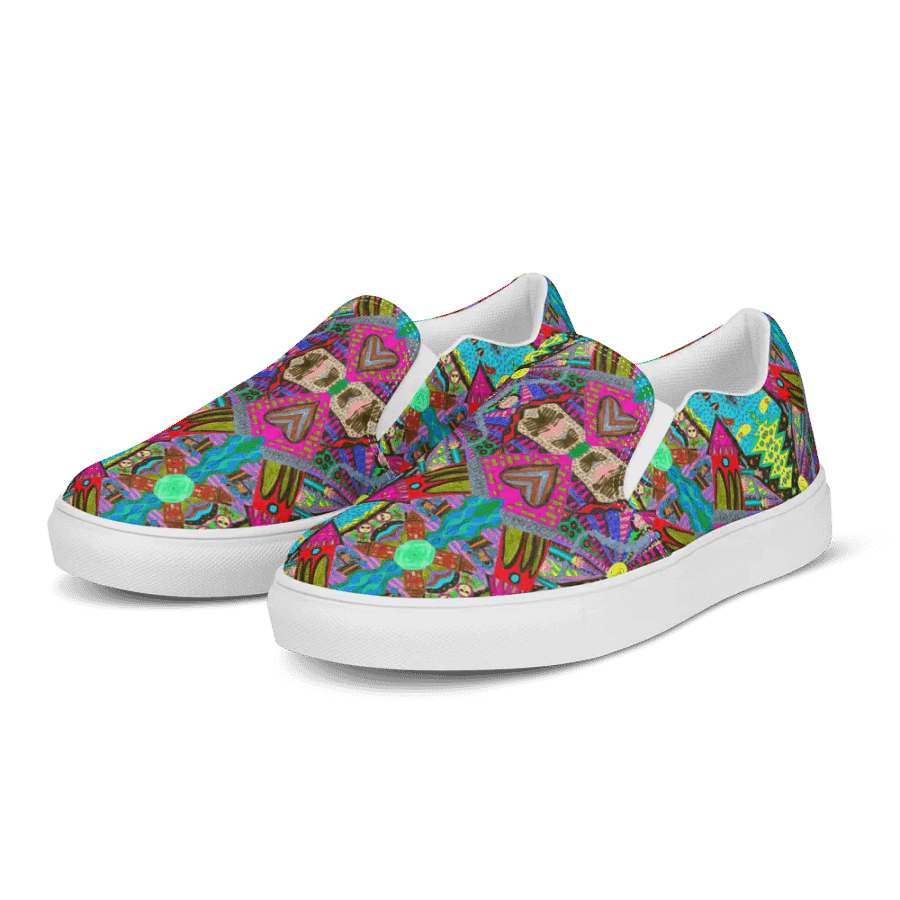 Abstract Tower Moment Canvas Shoes product image (4)