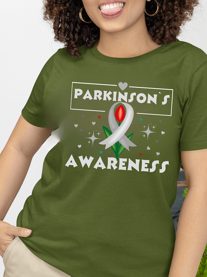 Parkinson's Awareness Red Tulip Bella Canvas T-Shirt product image (23)