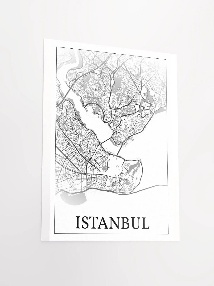 Istanbul, Türkiye, city map print product image (12)