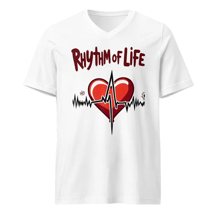 Rhythm of Life Heartbeat V-Neck T-Shirt product image (1)